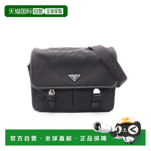 日本直邮中古Prada普拉达女包A级95新Messenger bag邮差包尼龙斜