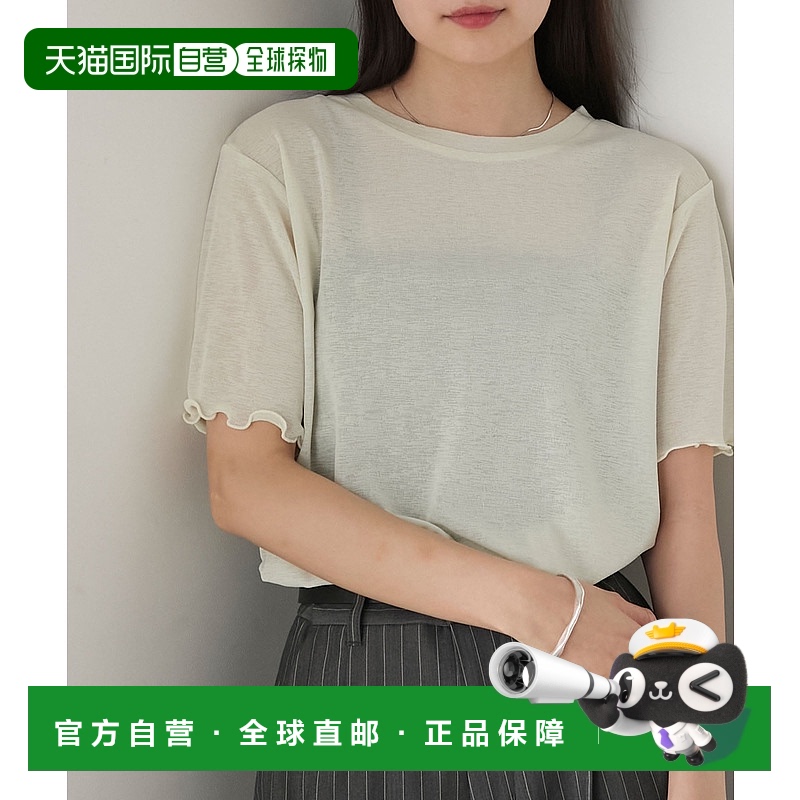 1h可退 日本直邮forksy.女装轻透半袖梅洛T恤 FOsc1335新款