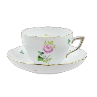 日本直邮Herend海兰德赫伦匈牙利手绘维也纳玫瑰 简式茶杯730