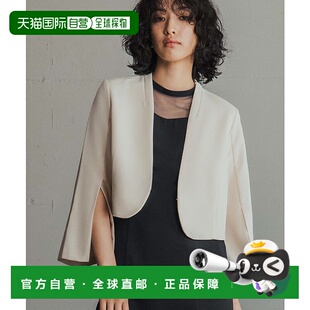 短款 女士无领开衩袖 西装 外套 ce32 1h可退 婚礼派对 日本直邮GIRL