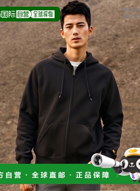 日本直邮Carhartt WIP 拉链连帽大衣男士 i033664 00fxx 黑金连帽