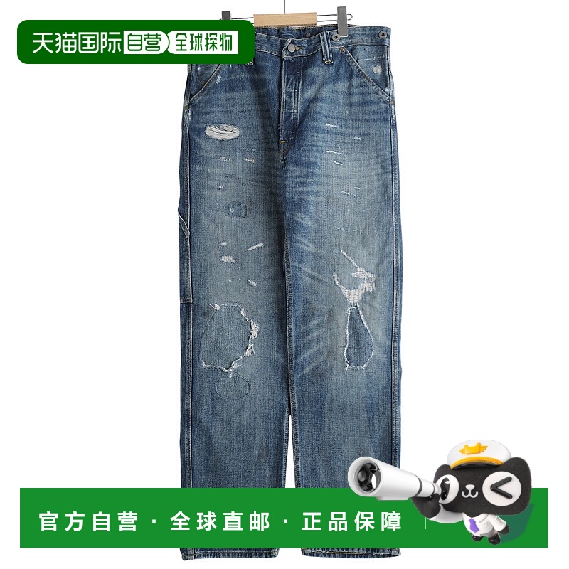 1h可退 日本直邮Double RL 男士经典直筒牛仔裤 1930年代工装风格