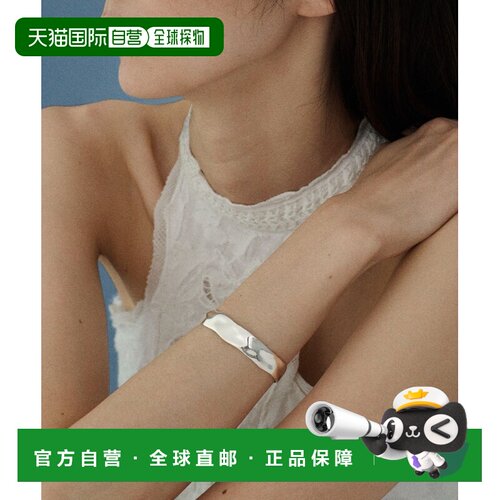 1h可退 日本直邮Curensology女士银色925细弯弧手镯礼物 637954