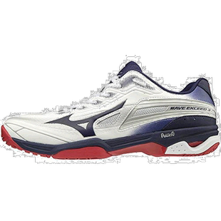 【日本直邮】Mizuno美津浓 网球鞋 OC 白色x藏青x红色 22.5cm 2E