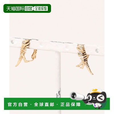 1h可退 日本直邮COACH 蔻驰 骷髅Lexie夹式耳钉 CBB09 GLD