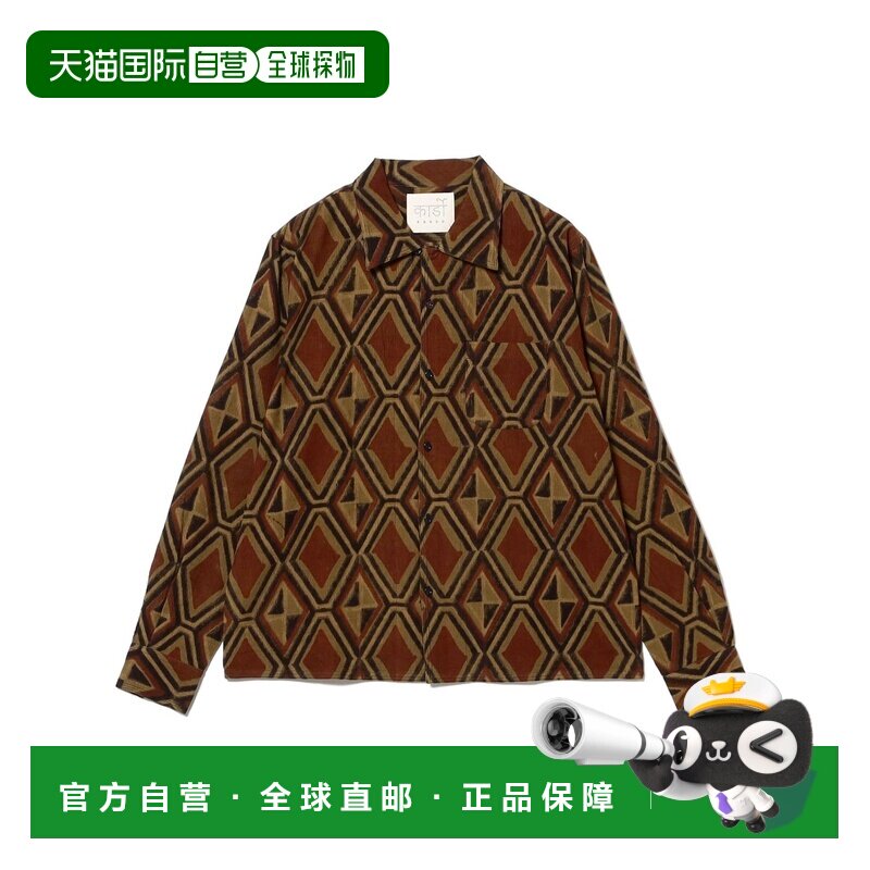 1h可退 日本直邮KARDO男装全棉宽松衬衫Chintan 印度手工艺印花 3