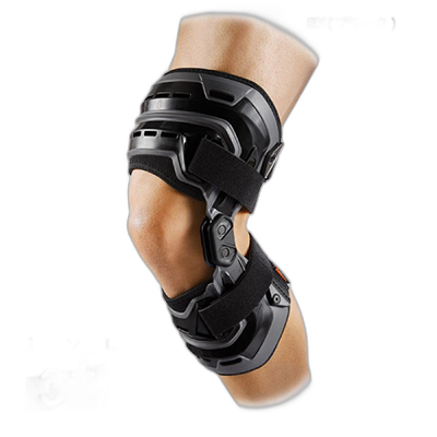 日本直邮McDavid 左膝专用男士女士生物力学护膝 支撑器 黑色 M42