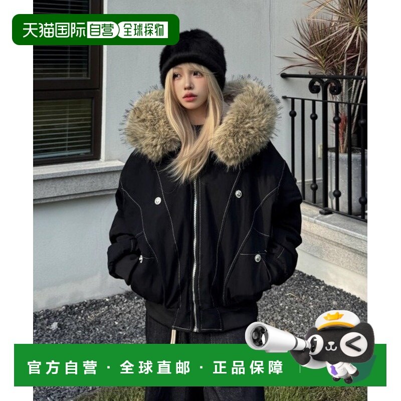 1h可退 日本直邮MASHIRO 男女同款 仿毛领连帽MA-1夹克 MA251008,男装,T恤,淘宝优惠券,粉丝福利购,淘宝优惠卷