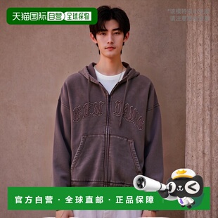 1h可退 日本直邮BEN DAVIS 男女同款复古风拉链连帽卫衣 25380019