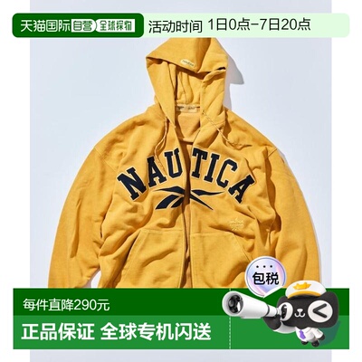 1h可退 日本直邮Reebok×NAUTICA 男士重磅连帽卫衣 加厚 Pigment