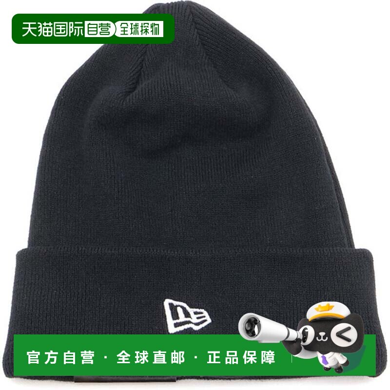 日本直邮NEW ERA 纽 Era 基础翻边针织棉帽 黑色