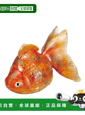 日本直邮九谷烧5号金鱼 红色 装饰物护身符流行礼物结婚礼物/祝贺