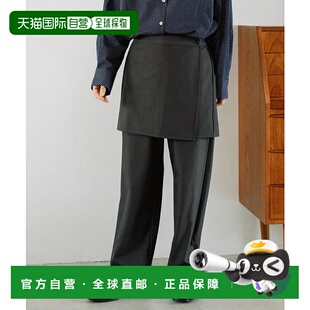 1h可退 日本直邮POU DOU DOU 连裤裙裤休闲裤阔腿裤