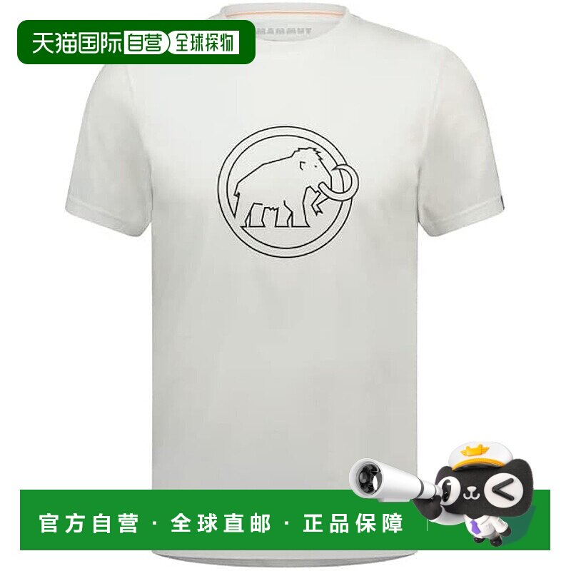 【日本直邮】猛犸象QD标志印花T恤 亚洲版1017-02012 白色 PRT4