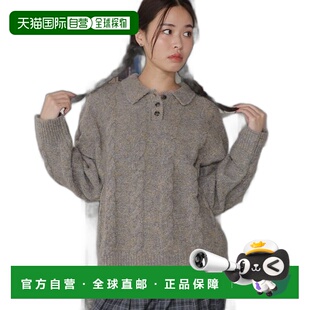 2505 毛线编织设计翻领针织衫 1h可退 日本直邮PAGEBOYLIM男女同款