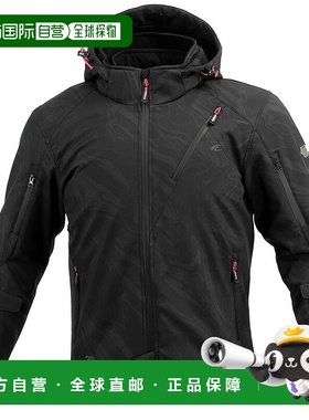 【日本直邮】Komine摩托用JK-5792防护冬用防风衣-IFU Neo黑 Marb