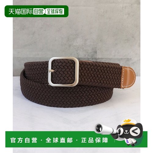 日本直邮florge 无级调节皮革配色尼龙网腰带 FL8218EW08082 腰带