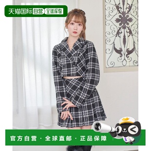 女装 Muse 格纹短款 外套 RM234J 1h可退 双排扣设计 日本直邮Rose