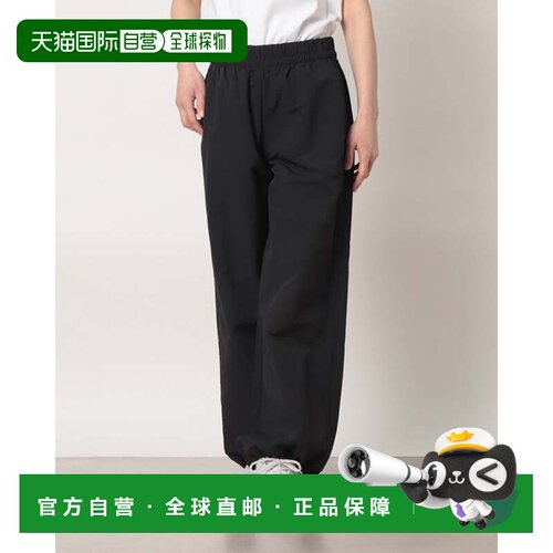 日本直邮adidas 女士休闲长裤 W ICONIC 3ST 宽松梭织裤 CQ175 黑