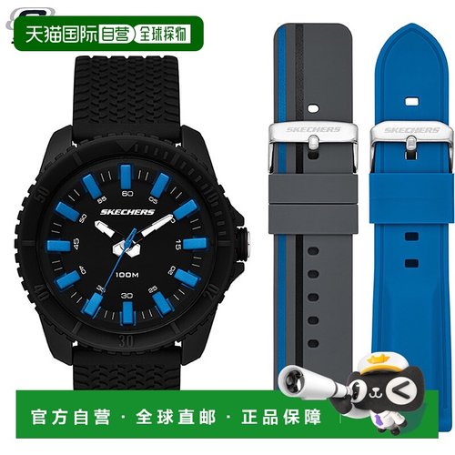 日本直邮Skechers 斯凯奇 手表 男士 手表 腕表 模拟 石英 简约