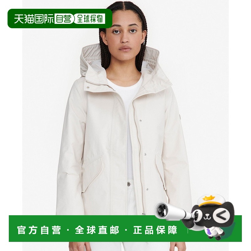 日潮跑腿AIGLE艾高 女款透气防水连帽外套 Navy 34 ZBFAU47夹克