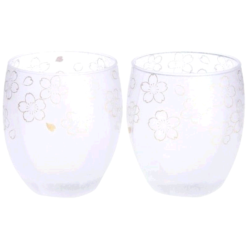 【日本直邮】Aderia阿德利亚 酒杯 樱花传统对杯 S-6062