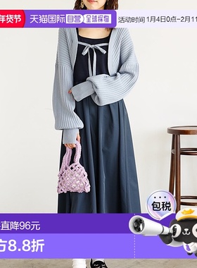 日本直邮GeeRA 针织开衫与拼接连衣裙套装 [R04609EW12476]裙子