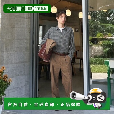 日本直邮Steven Alan 垂坠牛津格纹标准领休闲风衬衫 LOOSE