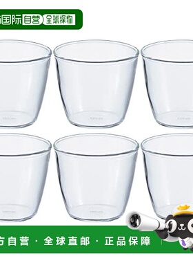 【日本直邮】HARIO玻璃王布丁杯日本制耐热玻璃200ml6个透明PRC-2