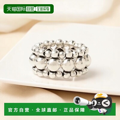 1h可退 日本直邮PHILIPPE AUDIBERT 女士Bay款银镀锡合金戒指 优