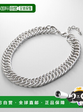 1h可退 日本直邮COCOSHNIK 女士 银饰 立体双弧空心项链 76731413