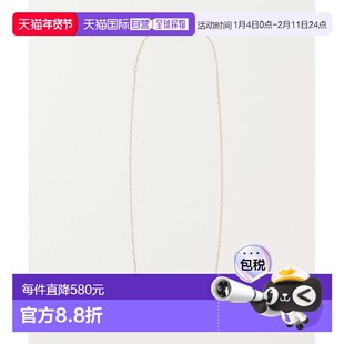 1h可退 日本直邮agete 阿卡朵 女士K10金链项链 时尚短款设计 精