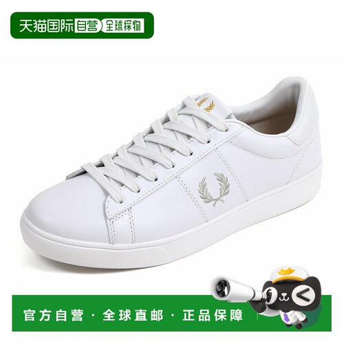 日本直邮FRED PERRY SPENCER LEATHER 皮革休闲鞋 B4334 200 WHIT