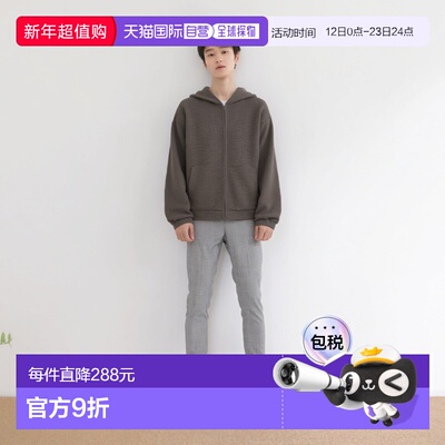 1h可退 日本直邮City Ambient Products男装 加绒摇粒绒半拉链外