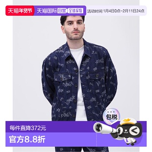 日本直邮AVIREX TAGGING JACQUARD DENIM JACKET 牛仔夹克 [AV112