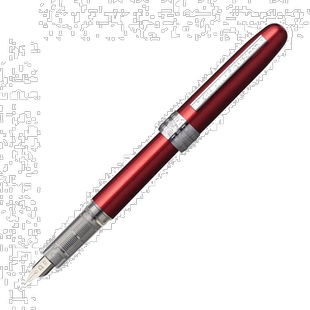 【日本直邮】Platinum Pen白金制笔钢笔plasir细字红色 PGB-1000#