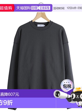 1h可退 日本直邮Graphpaper男装宽松版型AZUMA机织全棉圆领卫衣半