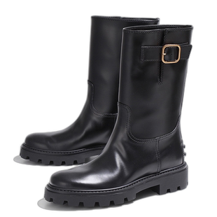 日本直邮TODS 短靴 XXW08J0HL80 RBT 女士 机车靴中筒靴皮鞋 B999