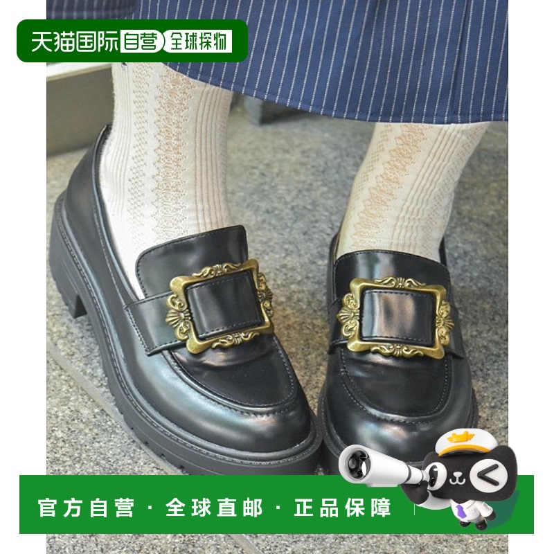 1h可退 日本直邮axes femme女装复古风扣饰乐福鞋 MP621X02女鞋