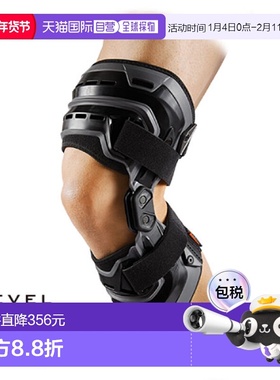 日本直邮McDavid 左膝专用男士女士生物力学护膝 支撑器 黑色 M42