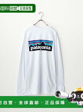 1h可退 日本直邮patagonia 男士长袖P-6标志环保T恤 38518