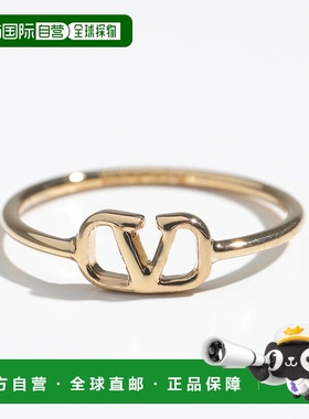 日本直邮VALENTINO 华伦天奴戒指 6W2J0X03MET 女士 V 标志金属戒