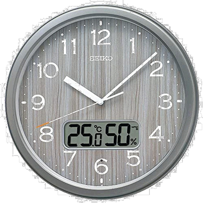 【日本直邮】Seiko Clock 掛鐘 KX273N 灰色金屬 客廳精工