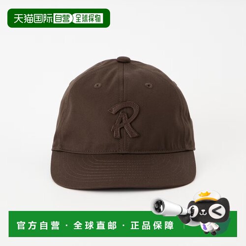1h可退 日本直邮RACAL 男士 纯棉棒球帽 前幅皮革徽章+后部牛皮调