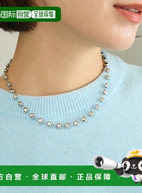 1h可退 日本直邮UNFILO 女士 心形金属光泽项链 成人可爱风设计 A