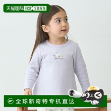 日本直邮Petit Main 女童长袖T恤透气舒适百搭小众时髦高档夏季新