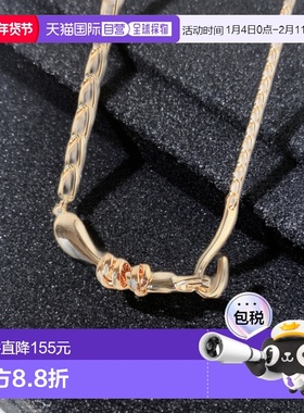 1h可退 日本直邮Lapuis 女士 Flow Coil 系列造型锁骨链 LWA72542