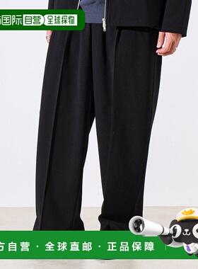 1h可退 日本直邮GLOSTER男装 宽松阔腿裤 深褶设计 高腰垂感舒适