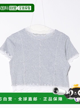 1h可退 日本直邮WC 女士假层次感网纱拼接T恤 WC25SM05L0004