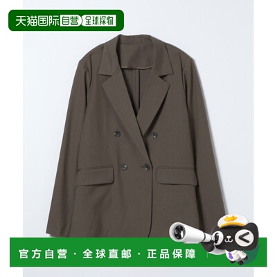 1h可退 日本直邮JEANASIS 女装 宽松TR材质双排扣西装外套 半透明